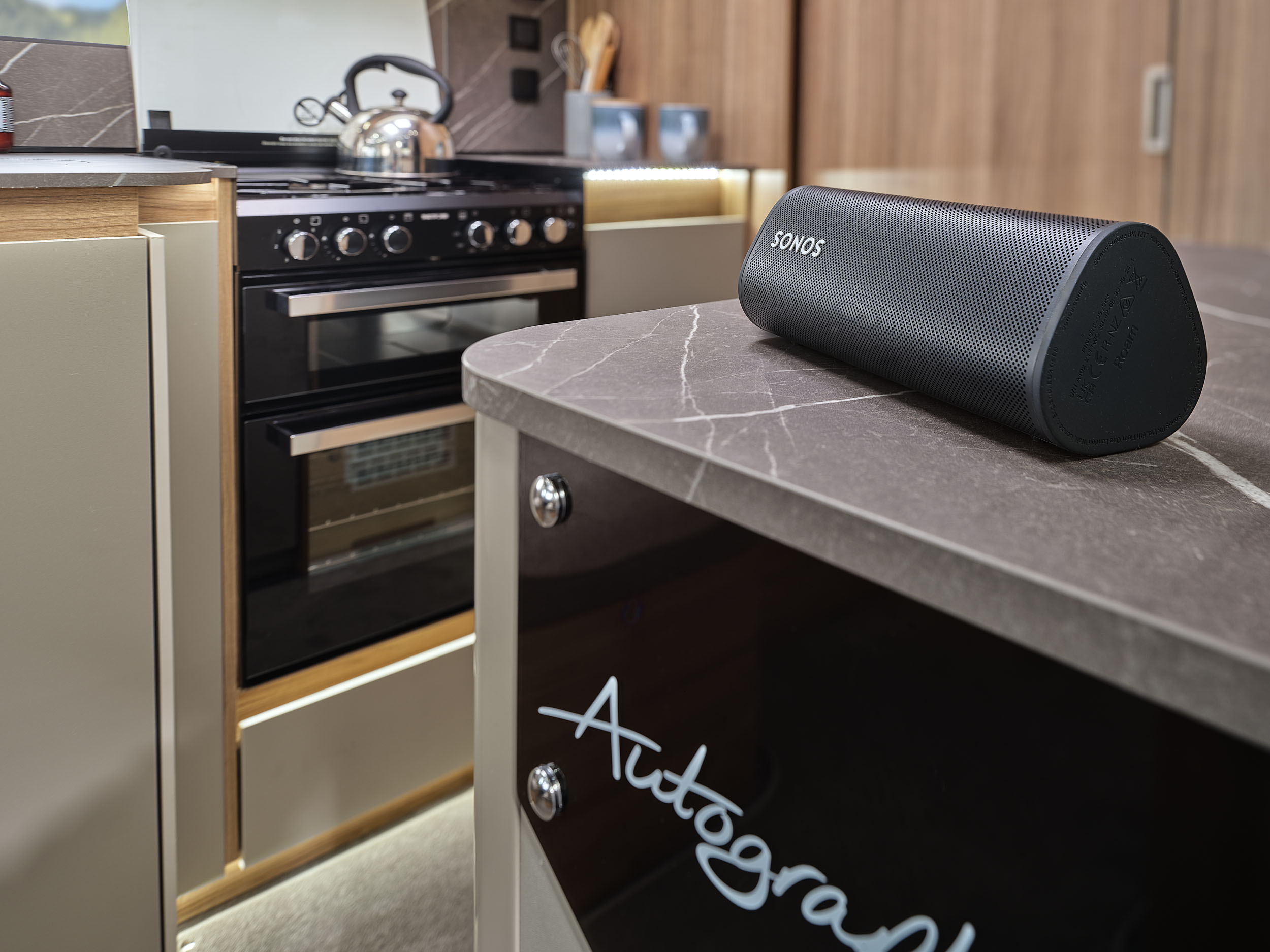 SONOS portable speaker for high quality music, audio books and hands free assist